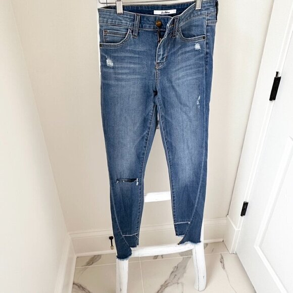 Sam Edelman The Kitten Step Ankle Mid Rise Skinny Blue Jeans SZ 26 - Picture 11 of 11